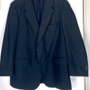Etienne Aigner Sports Coat Men's Sz 48 R Black Linen Blend